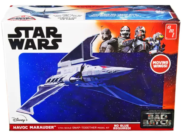 Skill 2 Model Kit Havoc Marauder Space Ship "Star Wars: The Bad Batch" (2021-Current) TV Series 1/144 Scale Model by AMT #1