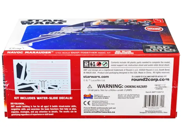Skill 2 Model Kit Havoc Marauder Space Ship "Star Wars: The Bad Batch" (2021-Current) TV Series 1/144 Scale Model by AMT #3