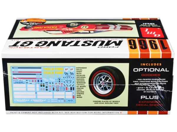 Skill 2 Model Kit 1966 Ford Mustang GT Fastback 1/25 Scale Model by AMT #3