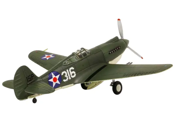 Curtiss P-40B HAWK 81A-2 (P-8127) Aircraft Fighter "47th Pursuit Squadron (15th Pursuit Group) Serial : 316/15P Hawaiian Islands Pearl Habor" (7 December 1941) "WW2 Aircrafts Series" 1/72 Diecast Model by Forces of Valor #2
