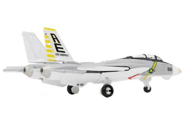 Grumman F-14B Tomcat Fighter Aircraft "VF-142 Ghostriders" and Section K of USS Enterprise (CVN-65) Aircraft Carrier Display Deck "Legendary F-14 Tomcat" Series 1/200 Diecast Model by Forces of Valor #2