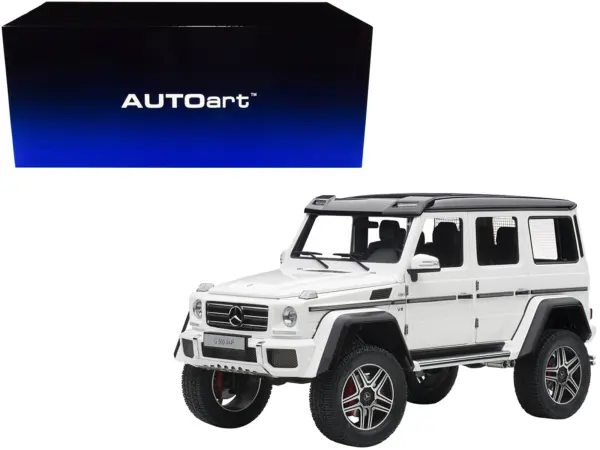 Mercedes Benz G500 4X4 2 Gloss White 1/18 Model Car by Autoart #1