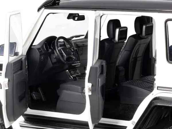 Mercedes Benz G500 4X4 2 Gloss White 1/18 Model Car by Autoart #3