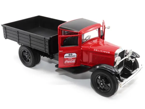 1931 Ford Model AA Pickup Truck Red and Black "Go Refreshed - Drink Coca-Cola" 1/24 Diecast Model Car by Motor City Classics #2