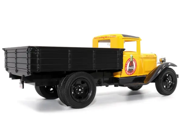 1931 Ford Model AA Pickup Truck Yellow and Black "Drink it Ice Cold for Sparkling Refreshment - Coca-Cola" 1/24 Diecast Model Car by Motor City Classics #4