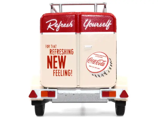 Travel Trailer Cream with Red Top "Pause and Refresh Yourself Drink Delicious Coca-Cola" 1/24 Diecast Model Car by Motor City Classics #5