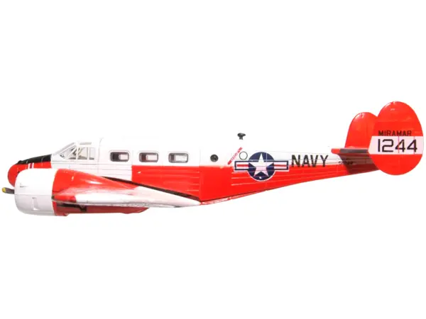 Beech UC-45J Expeditor (Twin Beech) Aircraft "51244 US Navy Naval Air Station Miramar - San Diego CA" 1/72 Diecast Model Airplane by Oxford Diecast #2