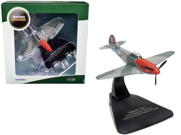 Yakovlev Yak 3 Fighter Aircraft "Anton Dmitrievich Yakimenko 150th Guards Fighter Regiment T/N 360" USSR "Oxford Aviation" Series 1/72 Diecast Model Airplane by Oxford Diecast #1