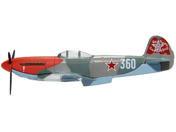 Yakovlev Yak 3 Fighter Aircraft "Anton Dmitrievich Yakimenko 150th Guards Fighter Regiment T/N 360" USSR "Oxford Aviation" Series 1/72 Diecast Model Airplane by Oxford Diecast #2