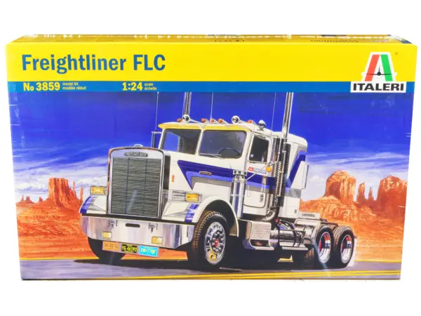 Skill 4 Model Kit Freightliner FLC Truck Tractor 1/24 Scale Model by Italeri #1