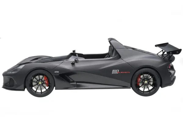 Lotus 3-Eleven Matt Black with Gloss Black Accents 1/18 Model Car by Autoart #2