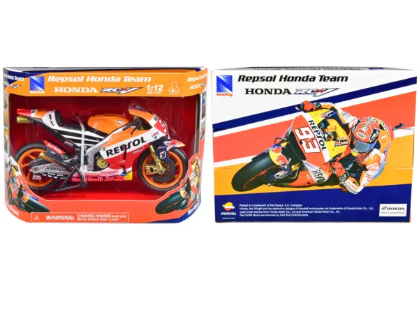 Honda RC213V Motorcycle #93 Marc Marquez "Repsol Honda Team" MotoGP (2015) 1/12 Diecast Model by New Ray #3