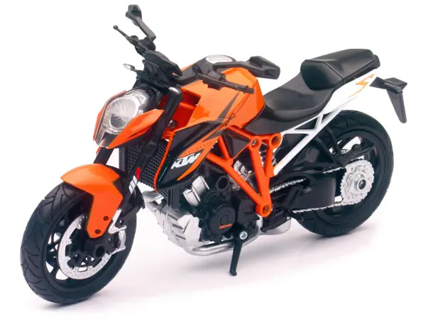 KTM 1290 Super Duke R Motorcycle Orange 1/12 Diecast Model by New Ray #2