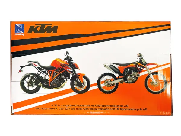 KTM 450 SX-F Dirt Bike Motorcycle Orange and White 1/12 Diecast Motorcycle Model by New Ray #2