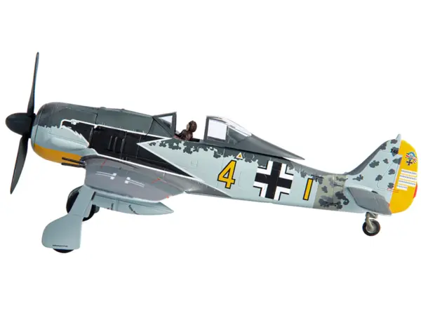 Focke-Wulf FW 190A-4 Fighter Aircraft "Major Siegfried Schnell, Luftwaffe, JG2, France" (1943) 1/72 Diecast Model by JC Wings #2