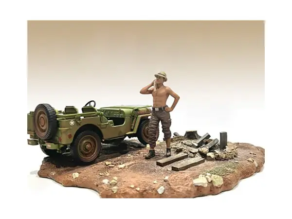 "4X4 Mechanic" Figure 1 for 1/18 Scale Models by American Diorama #3