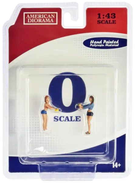 "Car Wash Girls" Set 2 Jessica and Jennifer 2 Piece Figure Set for 1/43 Scale Models by American Diorama #3