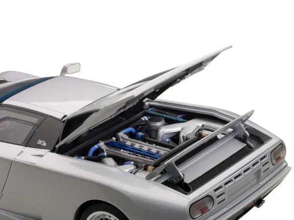 Bugatti EB110 GT Silver 1/18 Diecast Car Model by Autoart #3