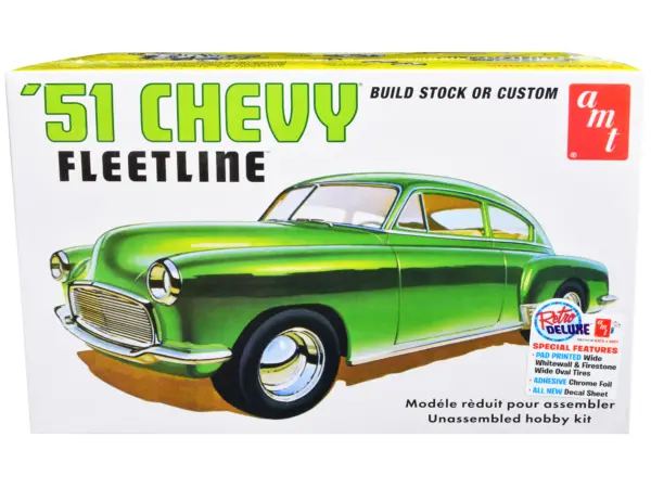 Skill 2 Model Kit 1951 Chevrolet Fleetline 2-in-1 Kit 1/25 Scale Model by AMT #1