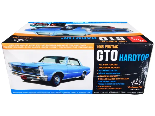 Skill 2 Model Kit 1965 Pontiac GTO Hardtop "Craftsman Plus" Series 1/25 Scale Model by AMT #3