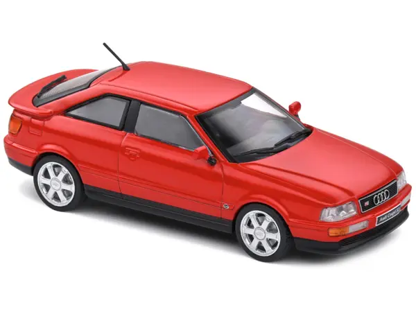 1992 Audi Coupe S2 Lazer Red 1/43 Diecast Model Car by Solido #4