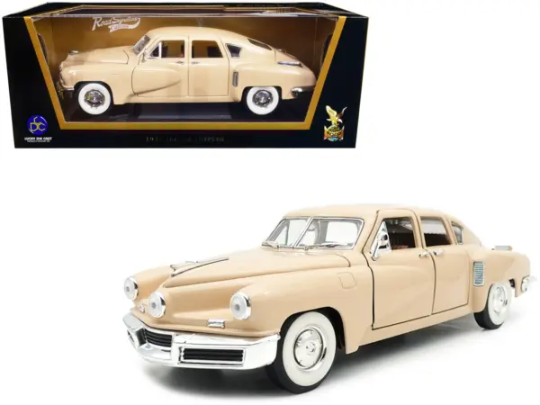 1948 Tucker Torpedo Cream 1/18 Diecast Model Car by Road Signature #1