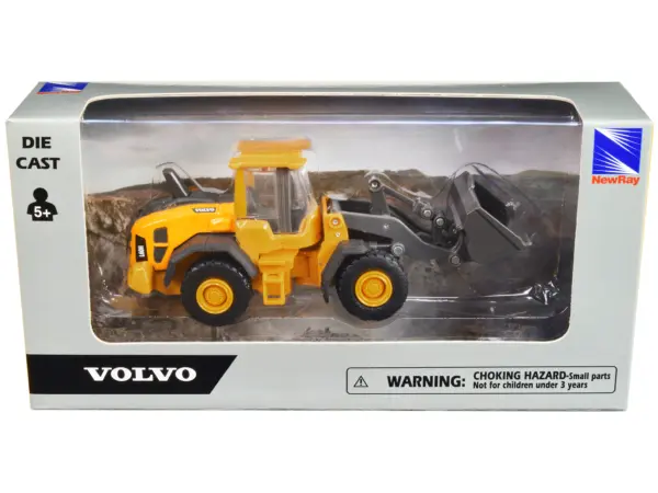 Volvo L60H Wheel Loader Yellow Diecast Model by New Ray #3