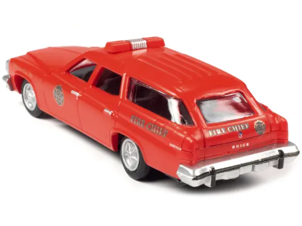 1974 Buick Estate Station Wagon Red "Fire Chief" 1/87 (HO) Scale Model by Classic Metal Works #2