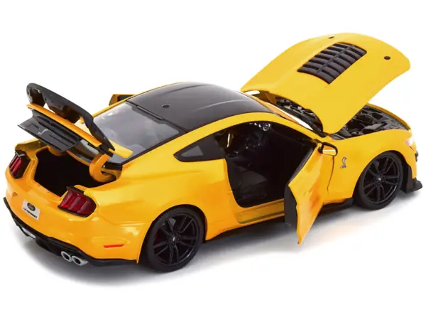 2020 Ford Mustang Shelby GT500 Yellow with Black Top "Special Edition" 1/18 Diecast Model Car by Maisto #3
