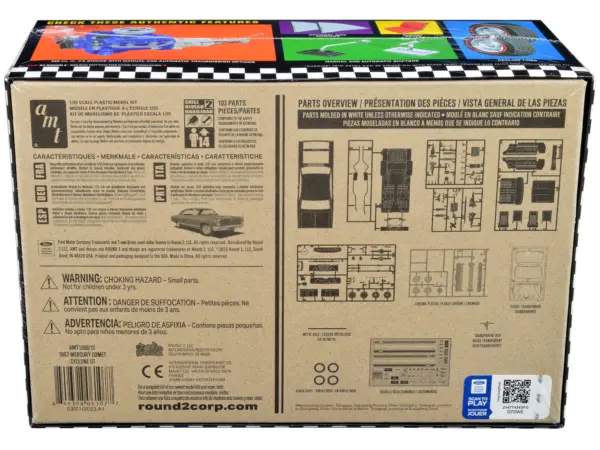 Skill 2 Model Kit 1967 Mercury Comet Cyclone GT 1/25 Scale Model by AMT #4