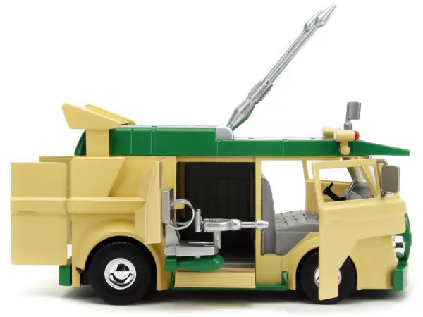 Party Wagon Green and Beige and Donatello Diecast Figure "Teenage Mutant Ninja Turtles" "Hollywood Rides" Series Diecast Model by Jada #4