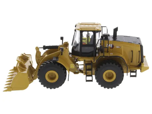 CAT Caterpillar 966 GC Wheel Loader Yellow with Operator "High Line Series" 1/50 Diecast Model by Diecast Masters #2