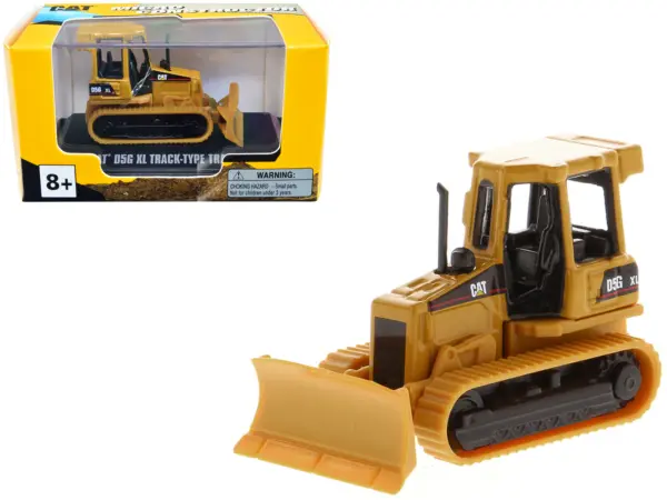 CAT Caterpillar D5G XL Track-Type Tractor Yellow "Micro-Constructor" Series Diecast Model by Diecast Masters #1