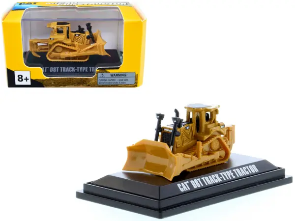 CAT Caterpillar D8T Track-Type Tractor Yellow "Micro-Constructor" Series Diecast Model by Diecast Masters #1