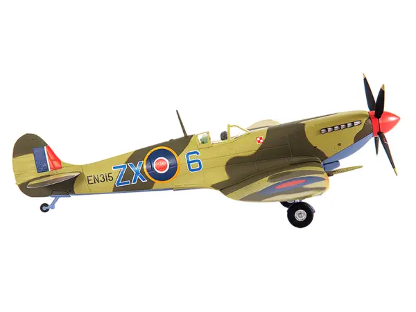 Supermarine Spitfire MK IXC Fighter Aircraft "Royal Air Force Ldr. Stanislav Skalsk Polish Combat Team North Africa" (1943) 1/72 Diecast Model by JC Wings #2