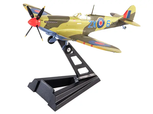 Supermarine Spitfire MK IXC Fighter Aircraft "Royal Air Force Ldr. Stanislav Skalsk Polish Combat Team North Africa" (1943) 1/72 Diecast Model by JC Wings #5