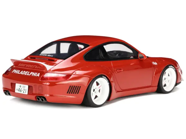 2021 Porsche 911 RWB "AKA Phila" Red 1/18 Model Car by GT Spirit #5
