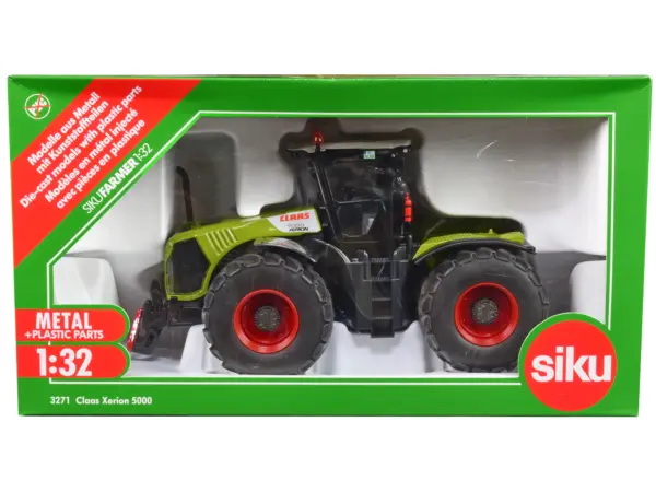 Claas 5000 Xerion Tractor Green with Gray Top 1/32 Diecast Model by Siku #1