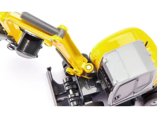 Wacker Neuson EW65 Mobile Excavator Yellow and Gray 1/50 Diecast Model by Siku #5