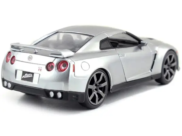 Brian's Nissan GT-R (R35) Silver Metallic "Fast & Furious" Movie 1/32 Diecast Model Car by Jada #3