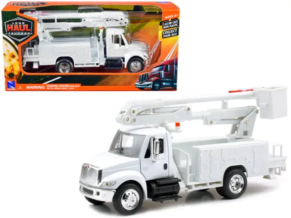 International 4200 Line Maintenance Service Truck White "Long Haul Trucker" Series 1/43 Diecast Model by New Ray #1