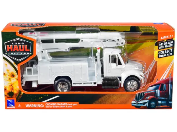 International 4200 Line Maintenance Service Truck White "Long Haul Trucker" Series 1/43 Diecast Model by New Ray #3