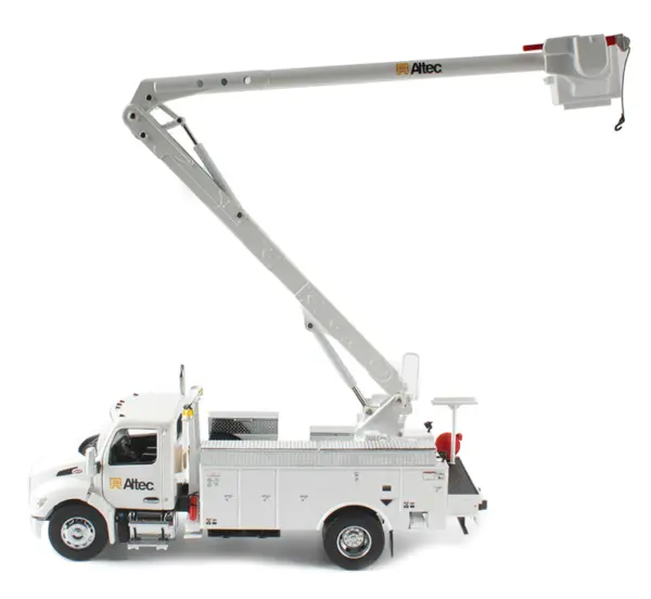 Peterbilt 536 Truck with Altec AA55 Aerial Service Body White "Transport Series" 1/32 Diecast Model by Diecast Masters #4