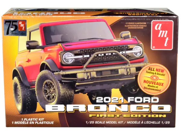 Skill 2 Model Kit 2021 Ford Bronco First Edition 1/25 Scale Model by AMT #1