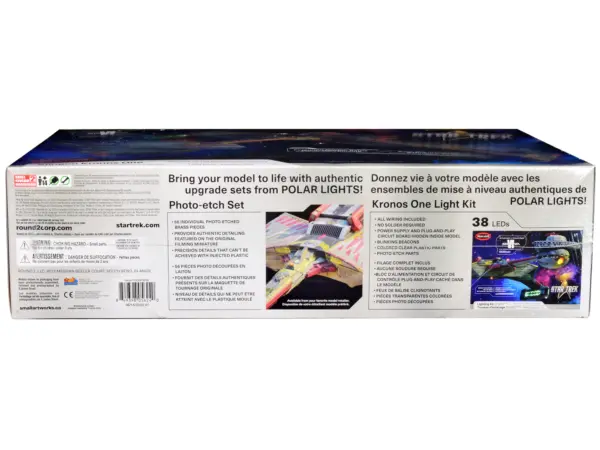 Skill 2 Model Kit Klingon Kronos One Spaceship "Star Trek VI: The Undiscovered Country" (1991) Movie 1/350 Scale Model by Polar Lights #2