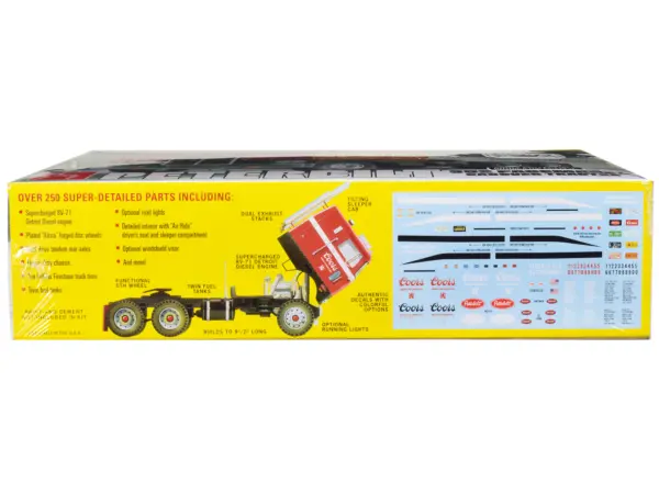 Skill 3 Model Kit Peterbilt 352 Pacemaker Cabover Tractor "Coors" 1/25 Scale Model by AMT #2