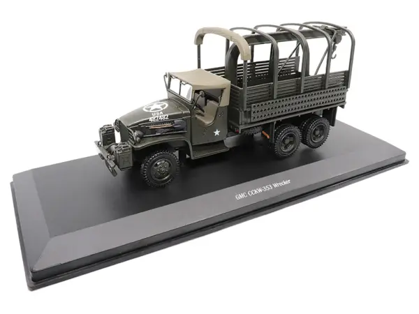 GMC CCKW353 Wrecker Tow Truck Olive Drab "United States Army" 1/43 Diecast Model by Militaria Die Cast #3