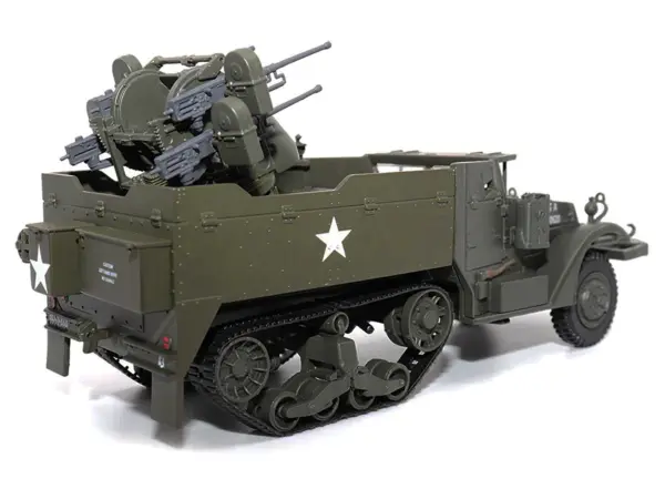 White M16 Multiple Gun Motor Carriage Olive Drab "United States Army" 1/43 Diecast Model by Militaria Die Cast #2