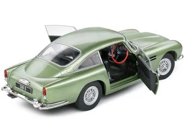 1964 Aston Martin DB5 RHD (Right Hand Drive) Porcelain Green Metallic 1/18 Diecast Model Car by Solido #4