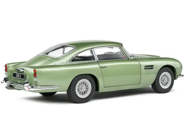1964 Aston Martin DB5 RHD (Right Hand Drive) Porcelain Green Metallic 1/18 Diecast Model Car by Solido #5